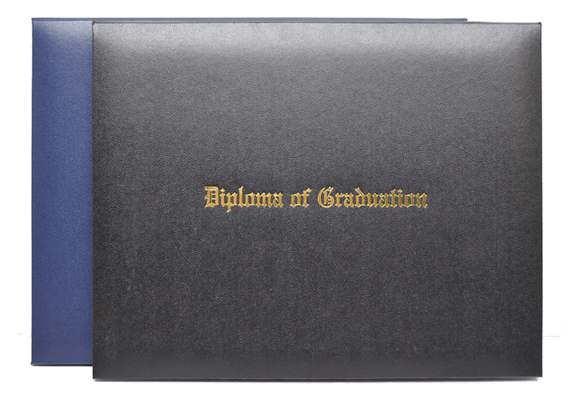 Stock Imprinted Graduation of Diploma Cover