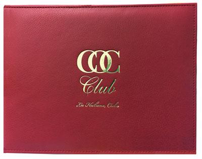 Red Leather Diploma Cover with logo