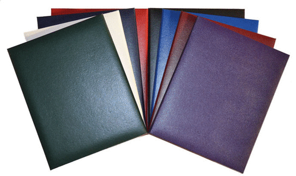 Padded Leatherette Diploma Covers in stock in 8 colors