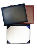 7 x 9 Diploma Covers in black or blue leatherette