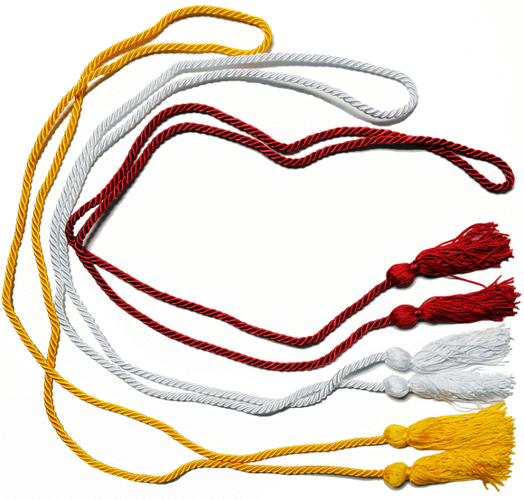 Honor Cords Red, White, Gold